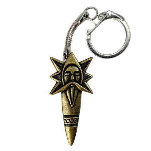 PERUN KEY RING, ZINC OLD BRASS