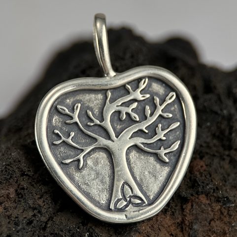 APPLE TREE, PENDANT, SILVER
