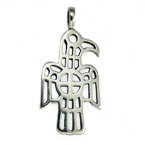 GOTISCHER ADLER, AMULETT, 5. JAHRHUNDERT, ITALIEN SILBER 925