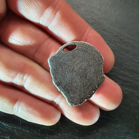 ÆGISHJÁLMUR - HELM OF AWE, MAGICAL AMULET, ICELAND, ZINC