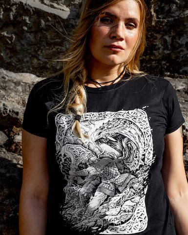 RAGNARÖK VIKING T-SHIRT BW WOMEN'S