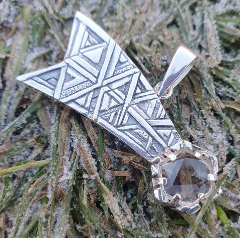 COMETA SILVER PENDANT MOUNTAIN CRYSTAL