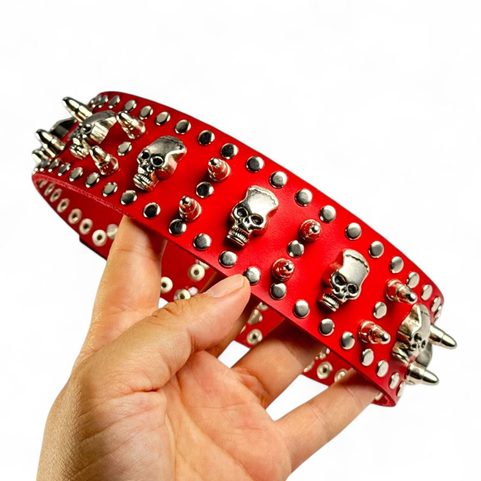 ROCKER, LEATHER CHOKER