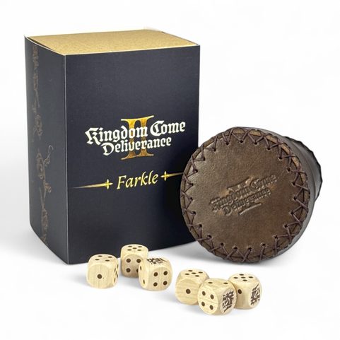 FARKLE, BOARD GAME, OAKWOOD DICE, KINGDOM COME: DELIVERANCE, OFFICIAL MERCH