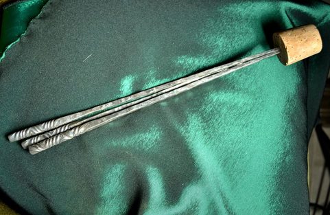 SET OF THREE FORGED GRILL SKEWERS