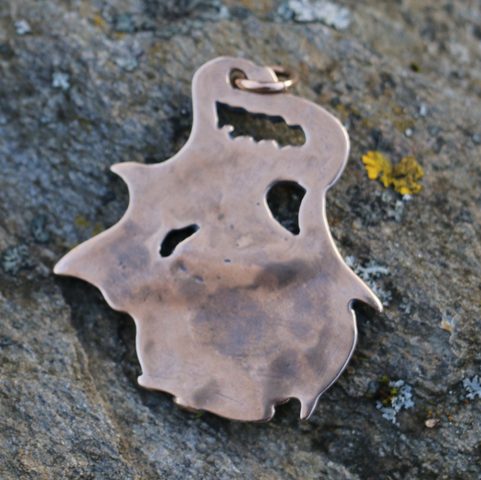 Y DDRAIG GOCH, DRAGON, TALISMAN, BRONZE