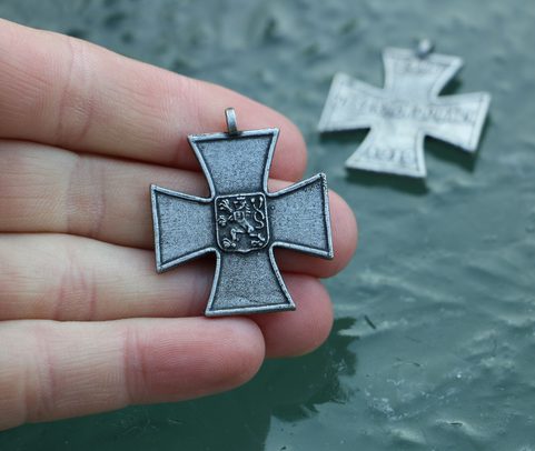 CROSS IN DIFFICULT TIMES, CZECHOSLOVAKIA, 1918-1919, REPRODUCTION
