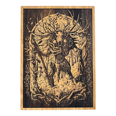 DÉCORATION MURALE, BOIS 32X46CM