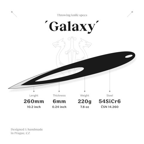 GALAXY, COUTEAU DE LANCER