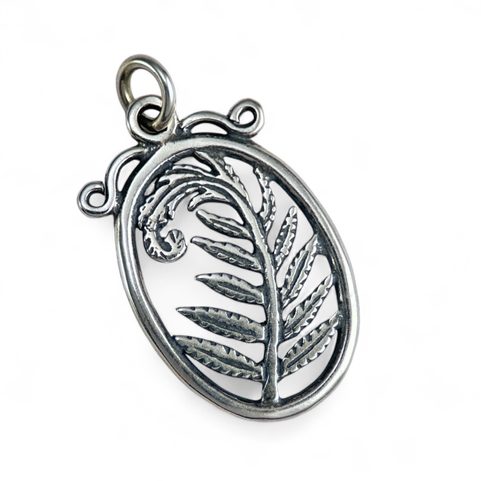 FERN, SILVER PENDANT