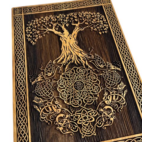 TREE OF LIFE - CELTIC, WOODEN WALL PICTURE 21X30CM