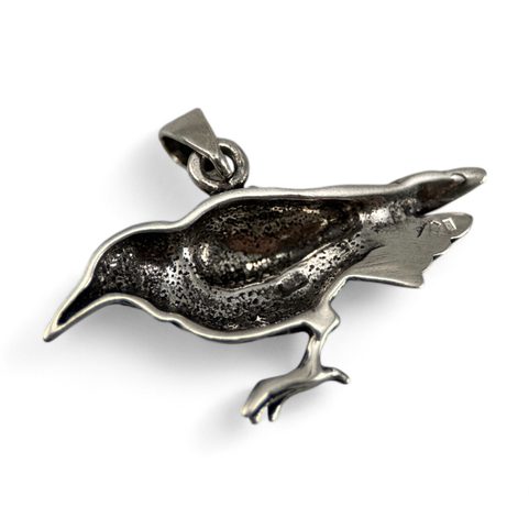 CROW, SILVER PENDANT, AG 925