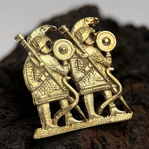 VENDEL, RIVET DE CEINTURE DÉCORATIF, LAITON