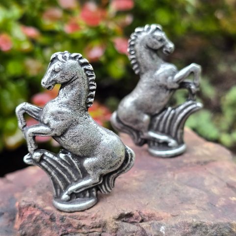 HORSE, FIGURINE, ZINC