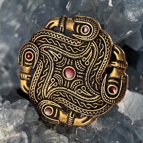 BROCHE OISEAU MÉROVINGIEN, BRONZE