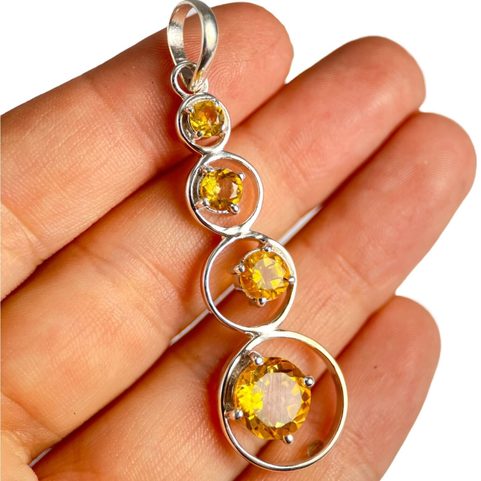 LUMINA, PENDANT, CITRINE , AG 925/1000