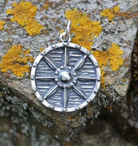 BOUCLIER VIKING - PENDENTIF, ARGENT