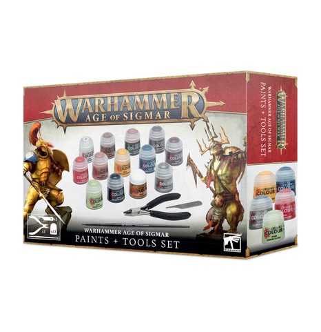 WARHAMMER AGE OF SIGMAR: PAINT + TOOLS SET