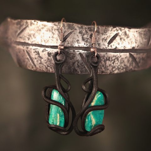 AMAZONITE EARRINGS