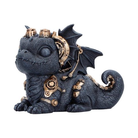 FIGURINE STEAMPUNK GEARLING DRAGON NOIR