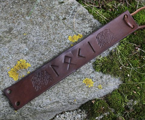 LOKI, BRACELET, BROWN, COWHIDE LEATHER