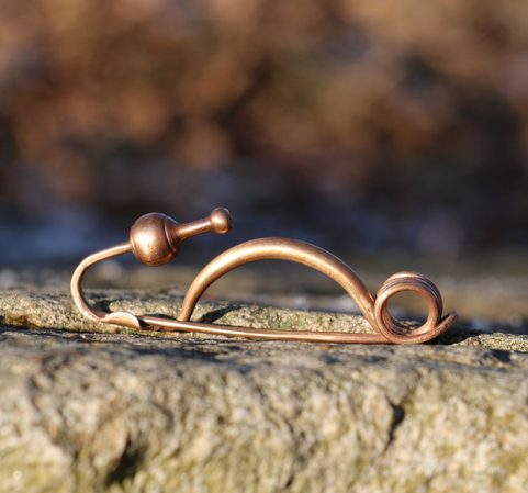 CELTIC FIBULA, LA TÈNE CULTURE, BRONZE