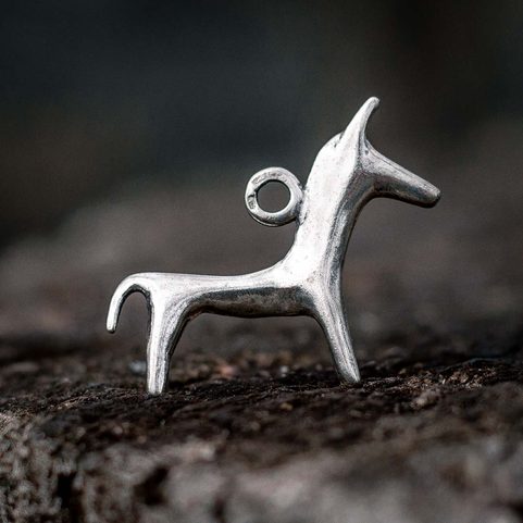 CELTIC HORSE, PENDANT, REPLICA, SILVER 925