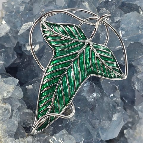 BROOCH LORD OF THE RINGS - ELF LEAF