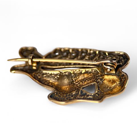 SCYTHIAN STAG BROOCH - BRONZE