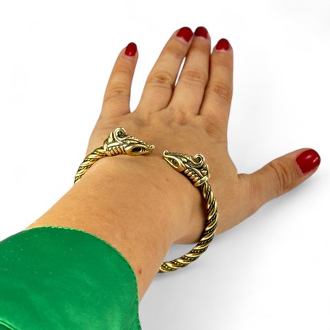 DREKI, VIKING BRASS BRACELET