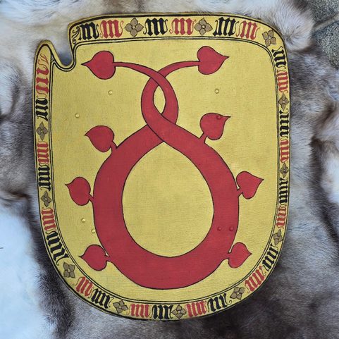 RITTERSCHILD, MITTELALTERLICHES SCHILD, WAHRSCHEINLICH BÖHMEN