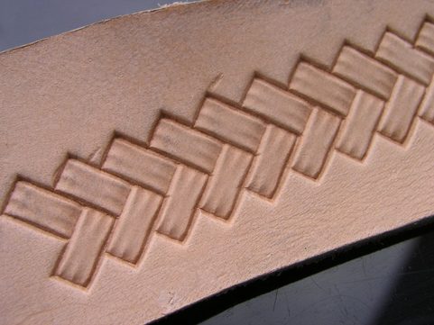 RECTANGLES, LEATHER STAMP