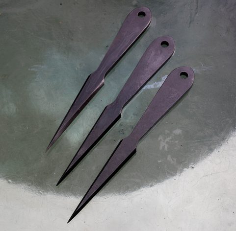 SPEAR THROWING KNIFE - SET OF 3 PIECES - SHARP BLADES