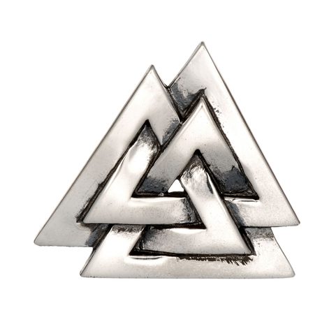 VALKNUT, SILVER VIKING PENDANT, AG 925