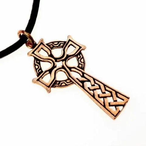 ANHÄNGER AUS BRONZE, KELTISCHES KREUZ