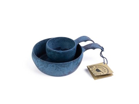 KUPILKA SET KUKSA 210 ML + MISKA 550 ML - BLUEBERRY (BLUE)