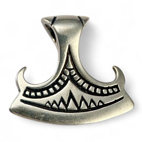 PERUN'S BEARDED AXE, SILVER PENDANT