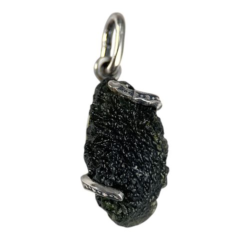 SABINA, MOLDAVITE, PENDENTIF, ARGENT 925/1000