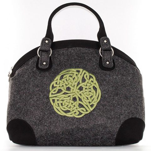 TOTE BAG WITH A CELTIC KNOT, WOOL, IRELAND