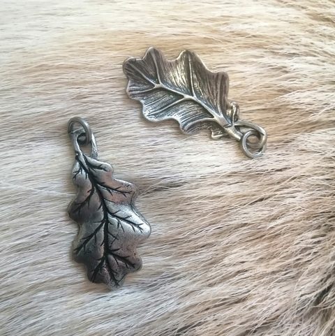 EICHENBLATT, ANHÄNGER, ZINK