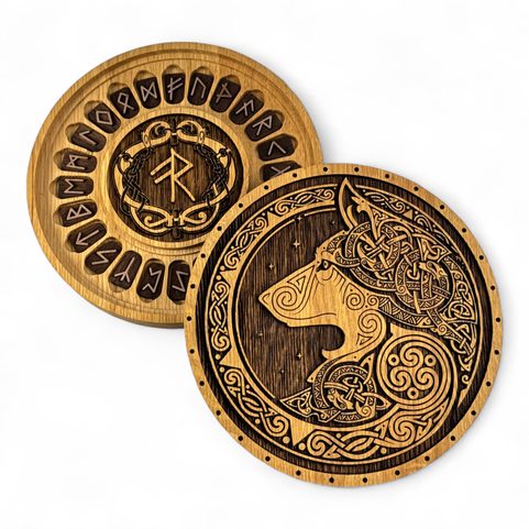 FENRIR, FUTHARK RUN SET AND GIFT BOX SMALL, 21 CM