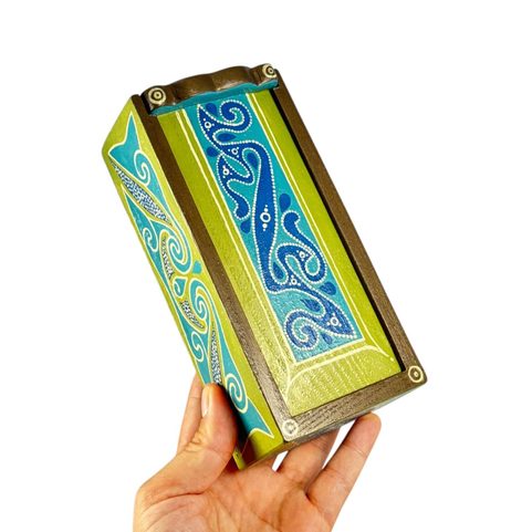 LA TÉNE, CELTIC WOODEN BOX, REPLICA