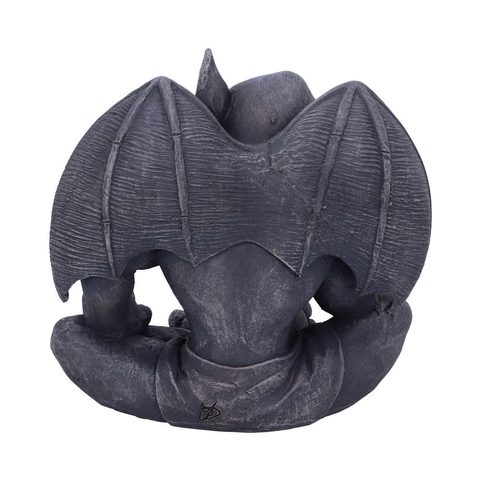 LAVERNE DARK BLACK GROTESQUE GARGOYLE FIGURINE