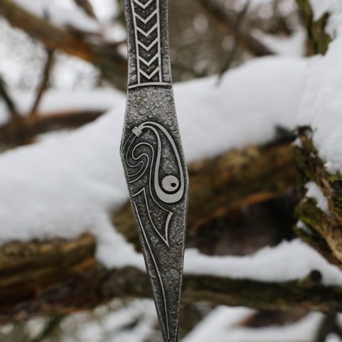 MUNINN ETCHED THROWING KNIFE - SET OF 3