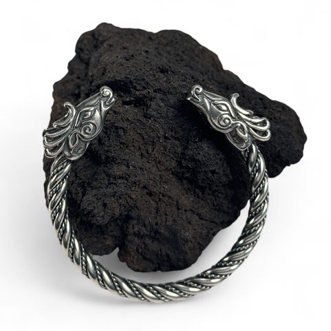 FIANNA, CELTIC DEER, SILVER BRACELET