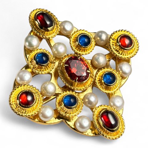 MEDIEVAL BROOCH, COLMAR, 14TH CENTURY