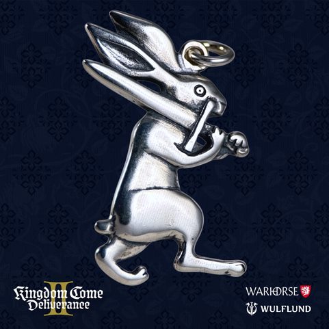 RABBIT PENDANT, KINGDOM COME: DELIVERANCE II, SILVER 925/1000