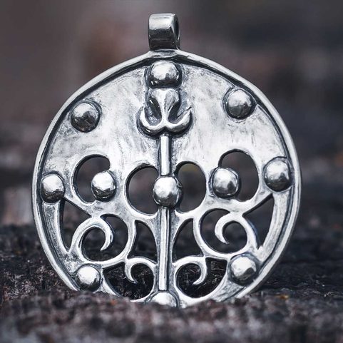 CELTIC LA TENE DRAGON OR BOAR PENDANT, LOCALITY OF SKRYJE, CENTRAL BOHEMIA, AG 925