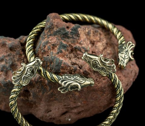 FIANNA, CELTIC DEER, BRACELET, BRASS