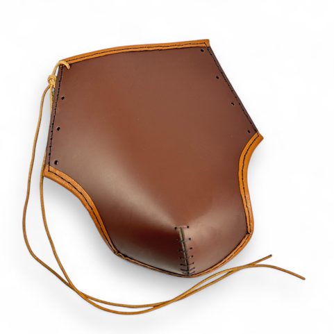 LEATHER BRACER WITH ELBOW PROTECTION, THICK LEATHER